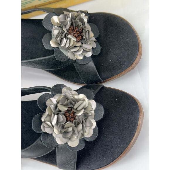 Island Slipper Womens Flower Style Sandals Size 5 Made in Hawaii Brand New W/Box - Picture 4 of 16